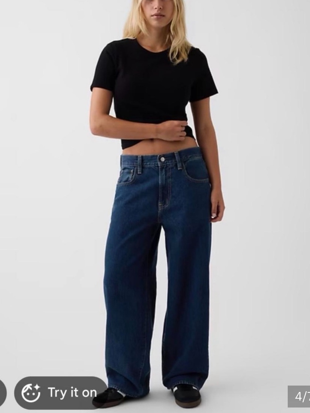 GAP The Hailey Extra Baggy Jean (Medium Indigo)
